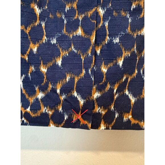 Boden Women's Lined Pencil Skirt Size 6L Navy Pattern Preppy Office Workwear - Picture 5 of 9